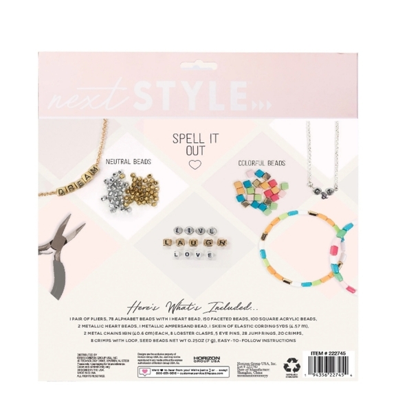 NEXT STYLE DIY ALPHABET JEWELRY SET - Picture 3 of 8